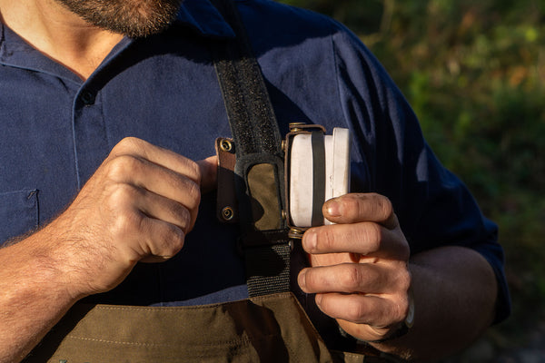 Attaching a Daggerfish Belt Box to a Wader strap 