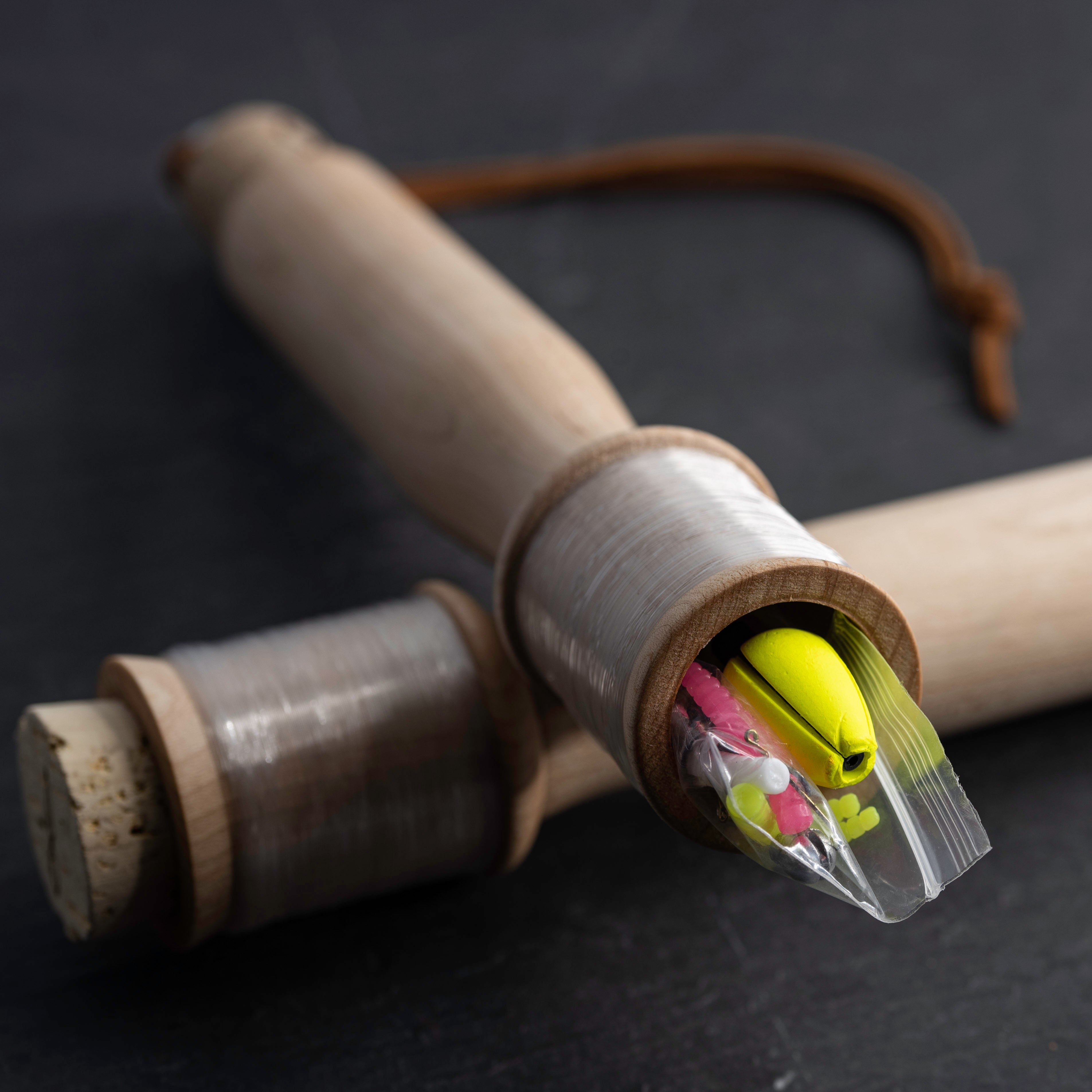 Make a hobo fishing kit and bait stick snare, all in one! 